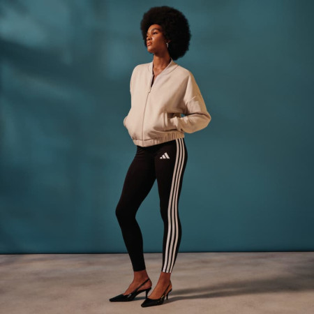 Adidas Essentials 3-Stripes Cotton Leggings "Black"