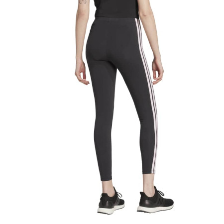 ADIDAS ESSENTIALS 3-STRIPES COTTON LEGGINGS "black-clear pink"