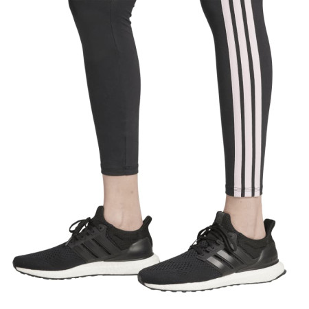 ADIDAS ESSENTIALS 3-STRIPES COTTON LEGGINGS "black-clear pink"