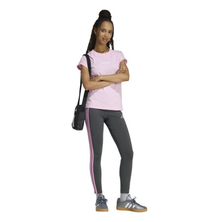 Adidas Essentials 3-Stripes Cotton Leggings "Grey"