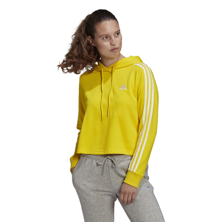 Adidas Essentials 3-Streifen Cropped Hoodie