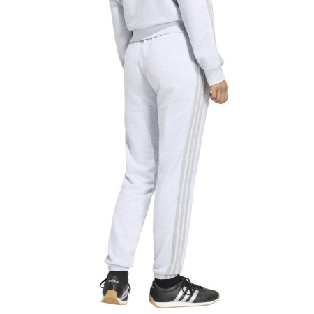 Adidas Essentials 3-Stripes French Terry Cuffed Pants "Light Grey Heather"