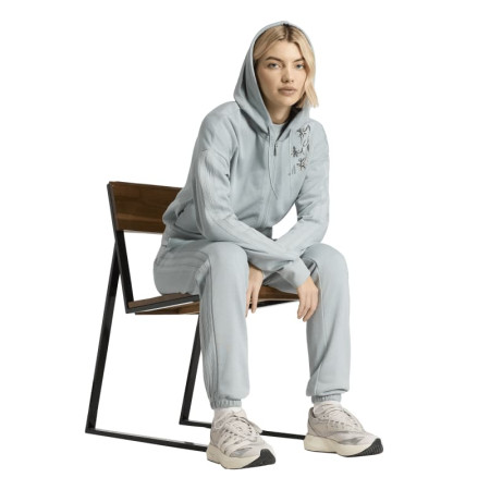 Adidas ESSENTIALS 3-STRIPES FRENCH TERRY FULL ZIP HOODIE  "Green"