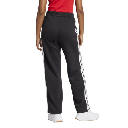 Adidas Essentials 3-Stripes Open-Hem Fleece Joggers "Black"