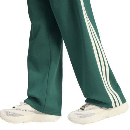 Adidas Essentials 3-Stripes Open-Hem Fleece Joggers "Green"