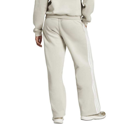 ADIDAS ESSENTIALS 3-STRIPES OPEN HEM FLEECE PANTS "Beige"