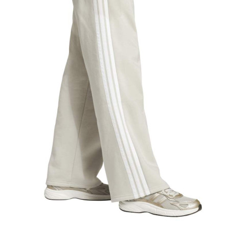 ADIDAS ESSENTIALS 3-STRIPES OPEN HEM FLEECE PANTS "Beige"
