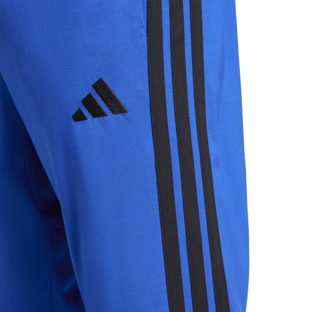 Adidas Essentials 3-Stripes Single Jersey Joggers "Team Royal-Black"