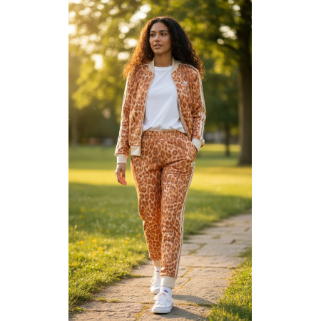 Adidas ESSENTIALS 3-STRIPES Tracksuit ANIMAL AOP "wonder alumina"