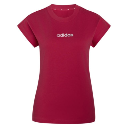 ADIDAS Essentials Linear Cotton T-Shirt "Pink"