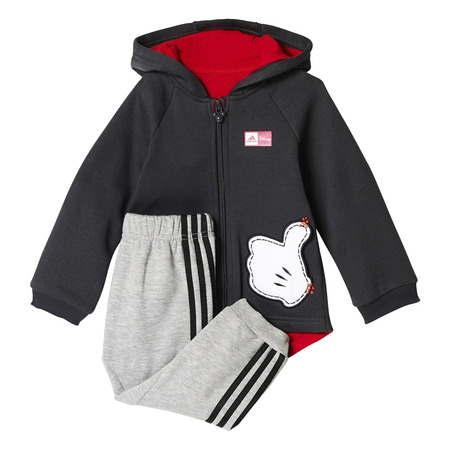 Adidas Infants Disney Micky Maus Jogger Trainingsanzug (Utility Black /Scarlet)