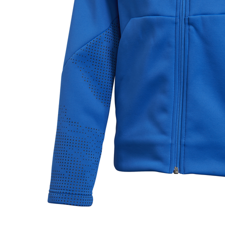 Adidas Junior FZ Training Climawarm Hoodie (Blau)
