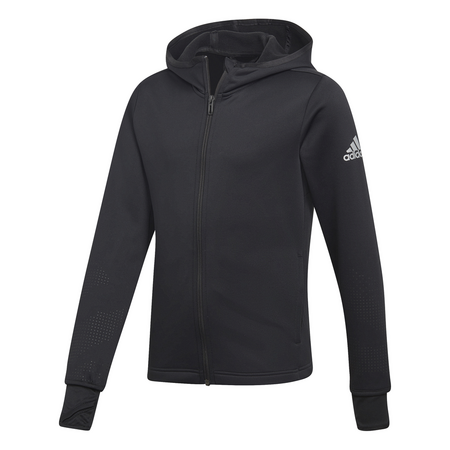 Adidas Junior Girls FZ Training Climawarm Hoodie