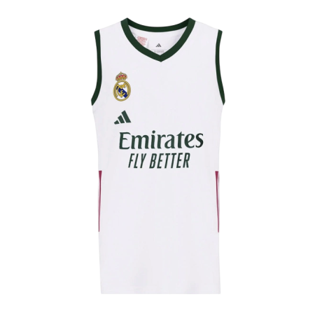 Adidas Junior Real Madrid Basketball 26/27 Home Jersey  "White"