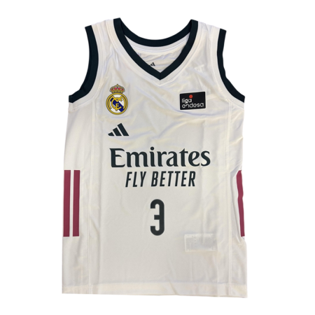 Adidas Junior Real Madrid Basketball 26/27 Home Jersey  "White"