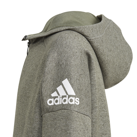 Adidas Junior Stadium FZ Hoodie (stadium htr/base green)
