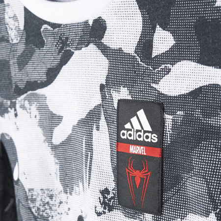 Adidas Marvel Boys Spider-Man Cotton Tee (Weiß/Schwarz/Scarlet)