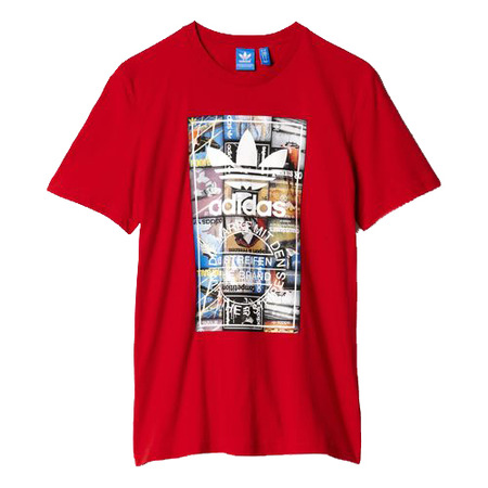 Adidas Originals Camiseta Zurück zu Schule Tongue Label (rot)