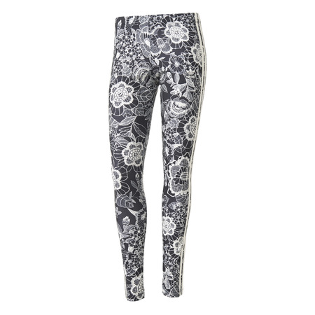 Adidas Originals Bauernhof Florido 3 Streifen Leggings "Floral Vintage" (schwarz/weiß)