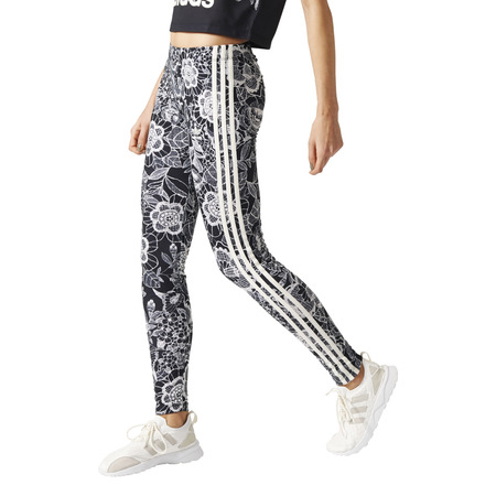 Adidas Originals Bauernhof Florido 3 Streifen Leggings "Floral Vintage" (schwarz/weiß)
