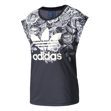 Adidas Originals Bauernhof Florido Tee "Floral Vintage" (schwarz/weiß)