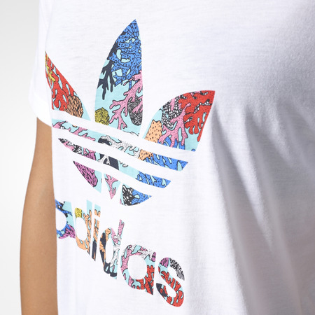 Adidas Originals Graphic Logo Trefoil Tee W (weiß)