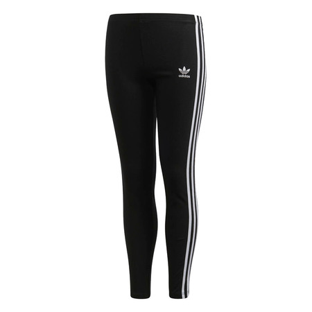 Adidas Originals Junior 3 Streifen Leggings (Schwarz)
