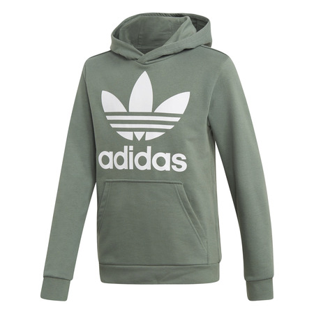 Adidas Originals Junior Trefoil Hoodie (Trace Green/White)
