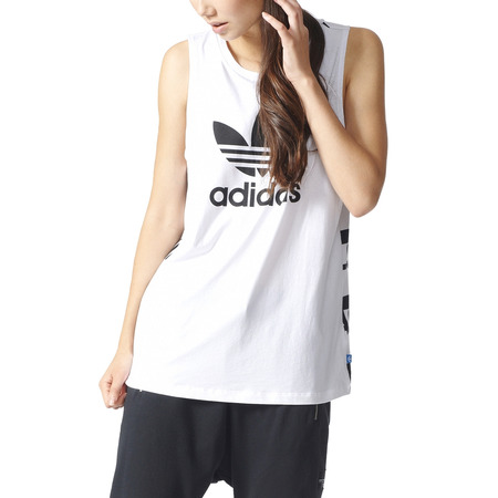 Adidas Originals Loose Trefoil Tank "Berlin" (Weiß/Schwarz)