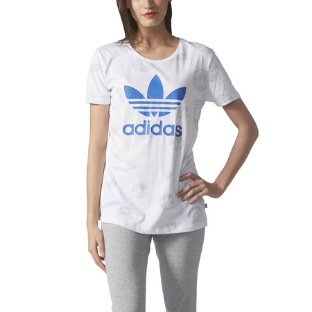 Adidas Originals Stempel Logo Trefoil Tee W (Weiß)