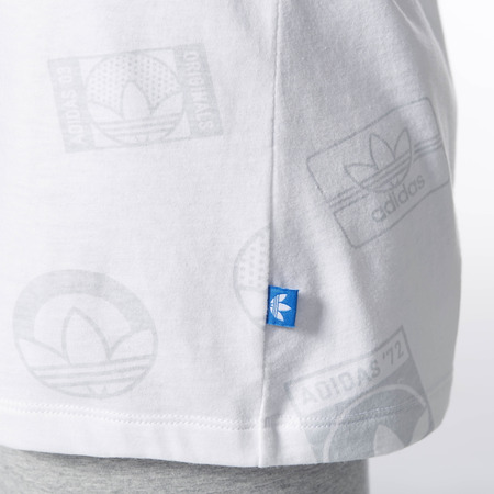 Adidas Originals Stempel Logo Trefoil Tee W (Weiß)