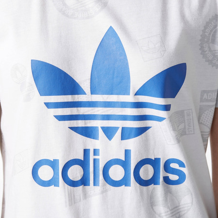 Adidas Originals Stempel Logo Trefoil Tee W (Weiß)