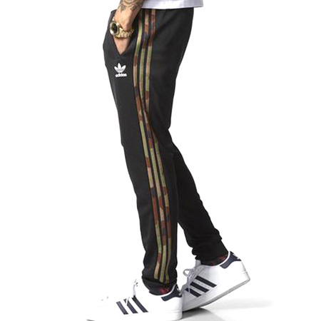 Adidas Originals Superstar Cuffed Track Pants (schwarz/erde khaki)