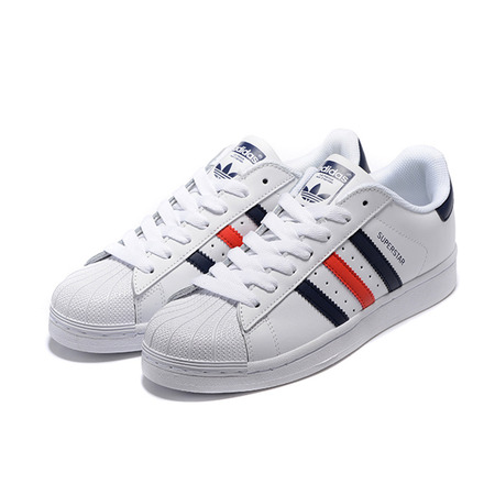 Original Adidas Superstar Foundation (weiß/marine/rot)