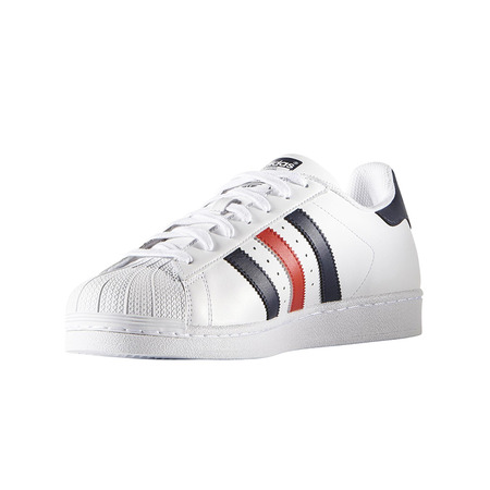 Original Adidas Superstar Foundation (weiß/marine/rot)
