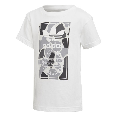 Adidas Originals Tee Camo Trefoil Kids (Weiß/Mehrfarbig)