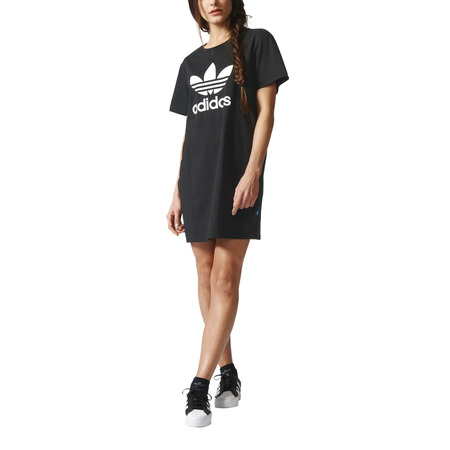Adidas Originals Trefoil Logo Kleid Tee (negro)