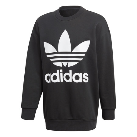 Adidas Originals Trefoil übergroße Crew Schwarz