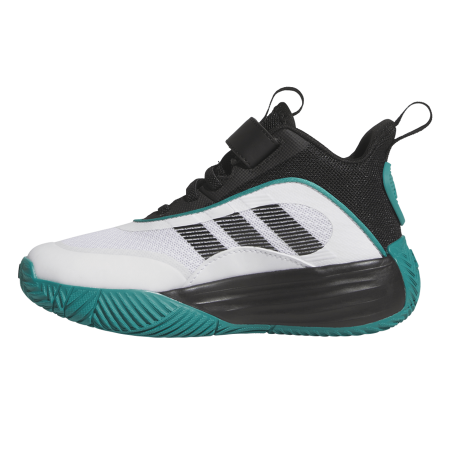 Adidas OwnTheGame 3.0 K "White/Black-Pure Teal"