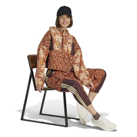 Adidas x FARM Rio halb Zip Sweatshirt "Mystery Brown"