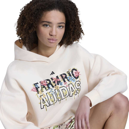 Adidas x Farm Rio Hoodie "Ecru Tint-Shadow Brown-Multicolor"