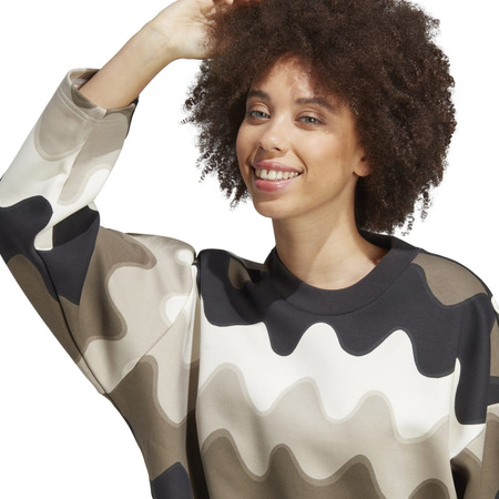 Adidas X Marimekko Future ICONS 3-Strips Sweatshirt "Light Brow"