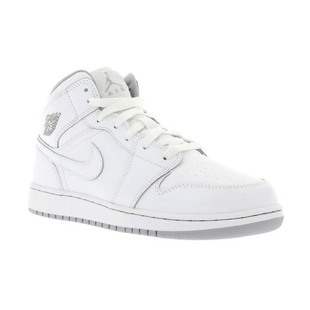 Air Jordan 1 Mid (GS) "White" (112/weiß/grau)