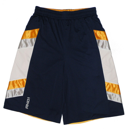 Und 1 kurze Basket Reversible Bynum (Navy/gelb/weiß)