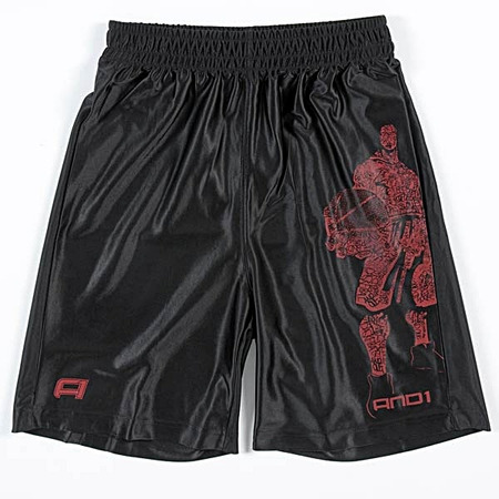 And1 Short Bunny Niño (negro/rojo)