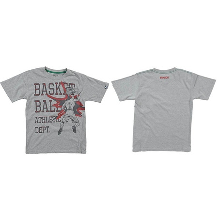 And1 T-Shirt Dyxon Niño (gris/red)
