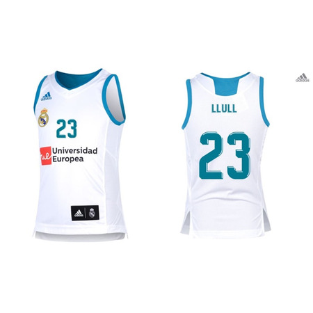 Camiseta Niñā Réplica Sergio Llull #23# R. Madrid 2017/18 (1. Equipation)