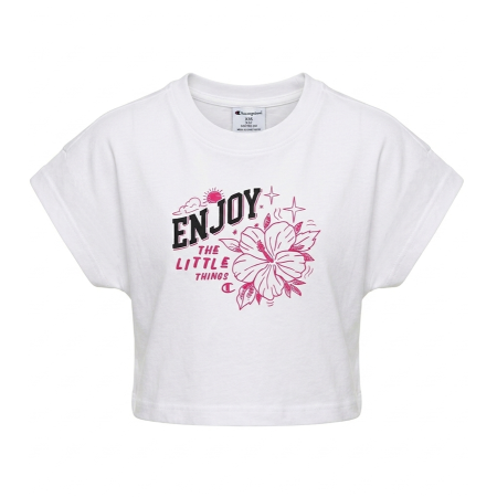 Champion GRAPHIC CREW NECK Tee "White"