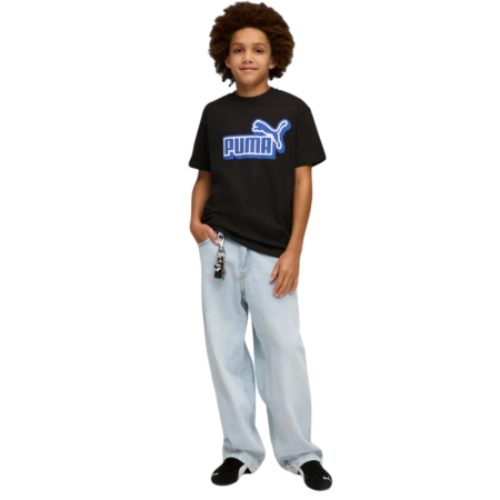 Puma ESS LOGO LAB Relaxed Tee "Black"