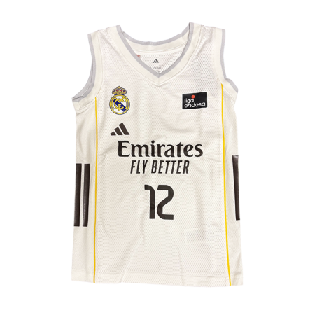 Camiseta Real Madrid Basket 1ª Equipación JR. 2025-26 # 12 MALEDON #